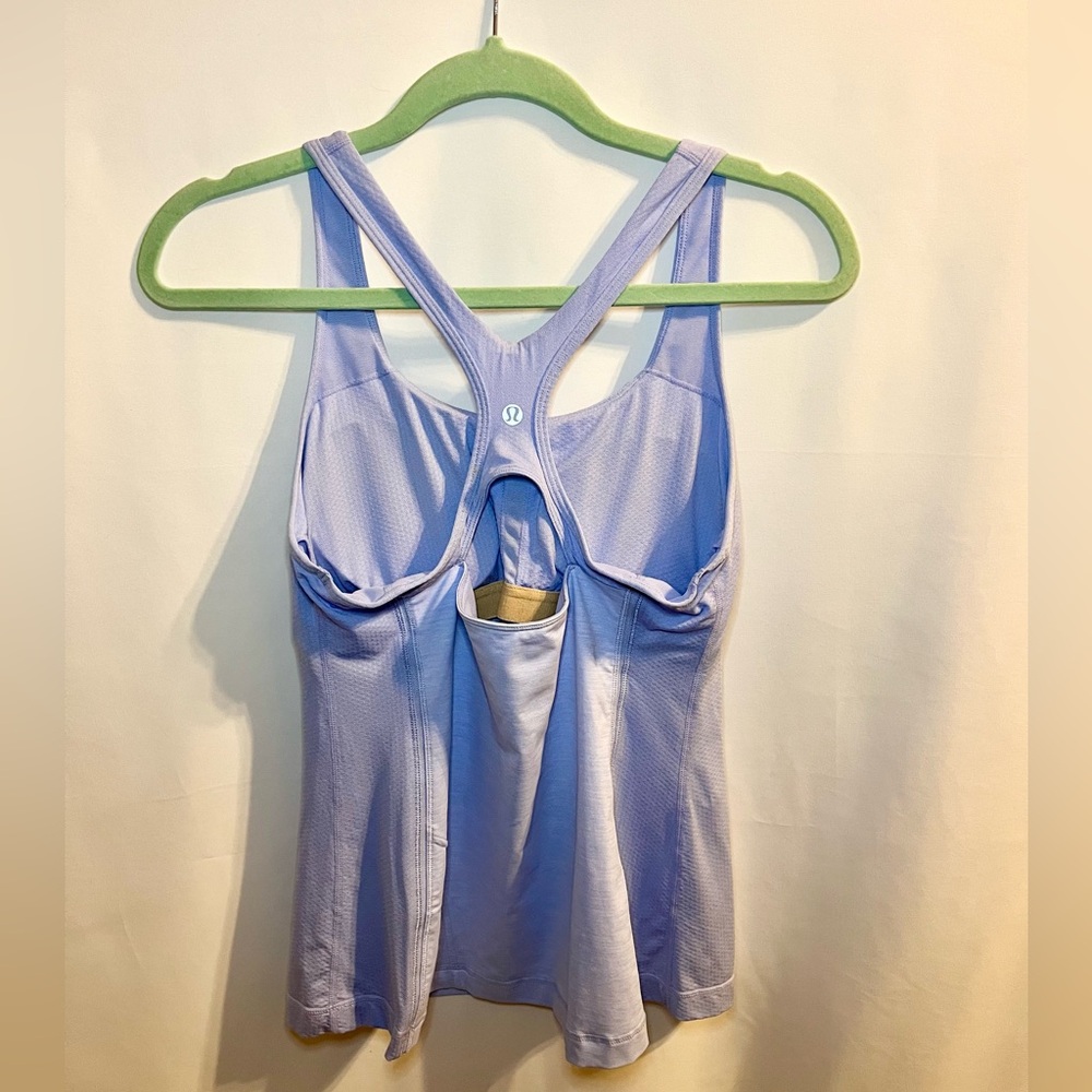 Lululemon Get Fit Lavender Tank Top NWT Size 10 Large - Picture 2 of 3